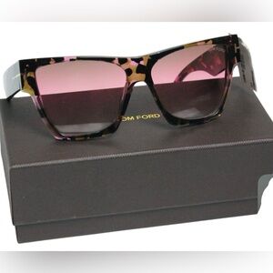 TOM FORD Dove Sunglasses Tortoise Havana Brown TF942